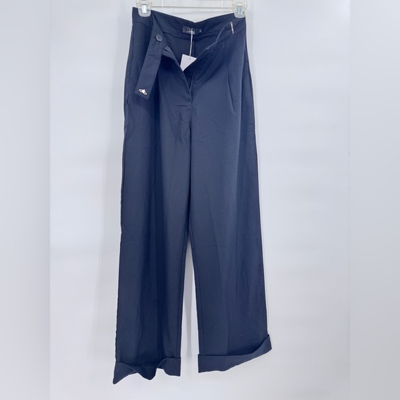 JEAAMKSSER Women's High-Waisted Wide Leg Black Pants size Small - Picture 10 of 12